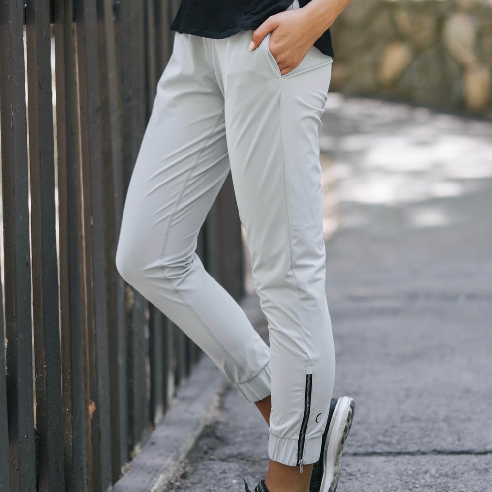 Zyia, Gray Everywhere Zipper Joggers